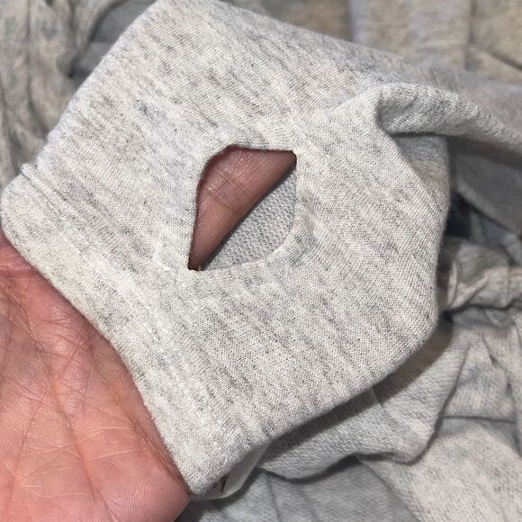 Ink Love And Peace Womens Cowlneck Drawstring Hem Tunic Sweatshirt Gray Small - Picture 7 of 11